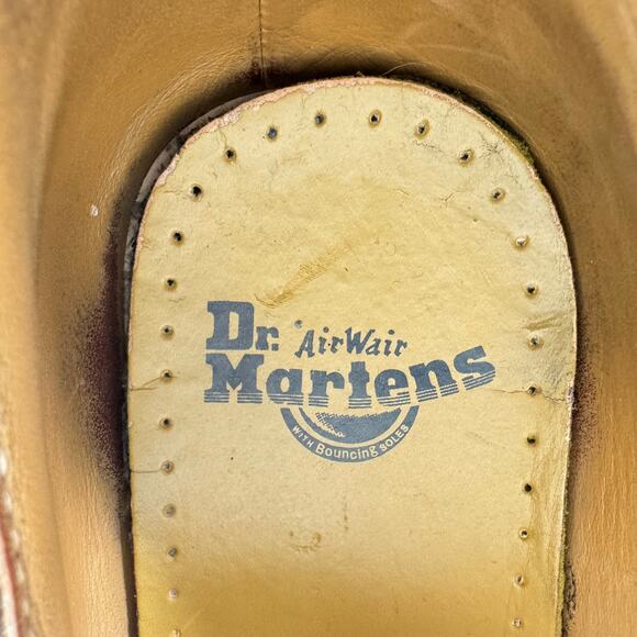 Dr. Martens Vintage Y2K Air Wair Brown Leather Lace Up Loafers Men's Size 12 - Picture 9 of 10